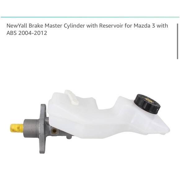 NewYall Brake Master Cylinder with Reservoir for Mazda 3 ABS 2004-2012 - Picture 1 of 5